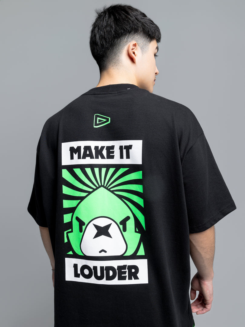 Camiseta Oversized Preta Loud X Brawl Stars