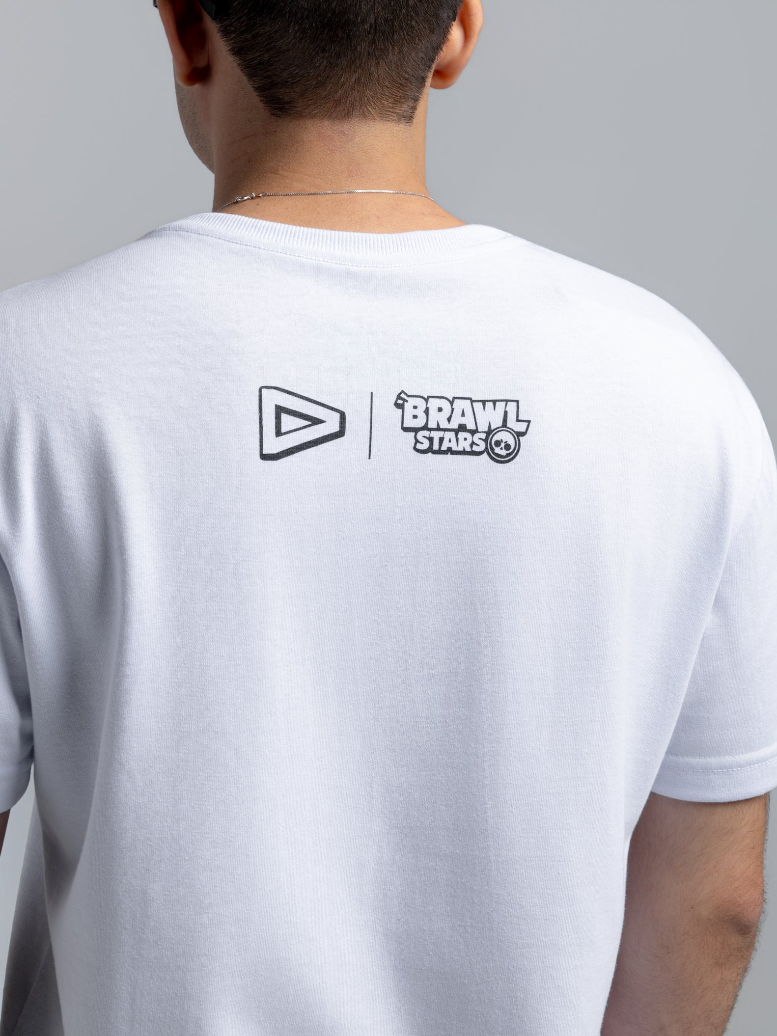 Camiseta Regular Branca Loud X Brawl Stars