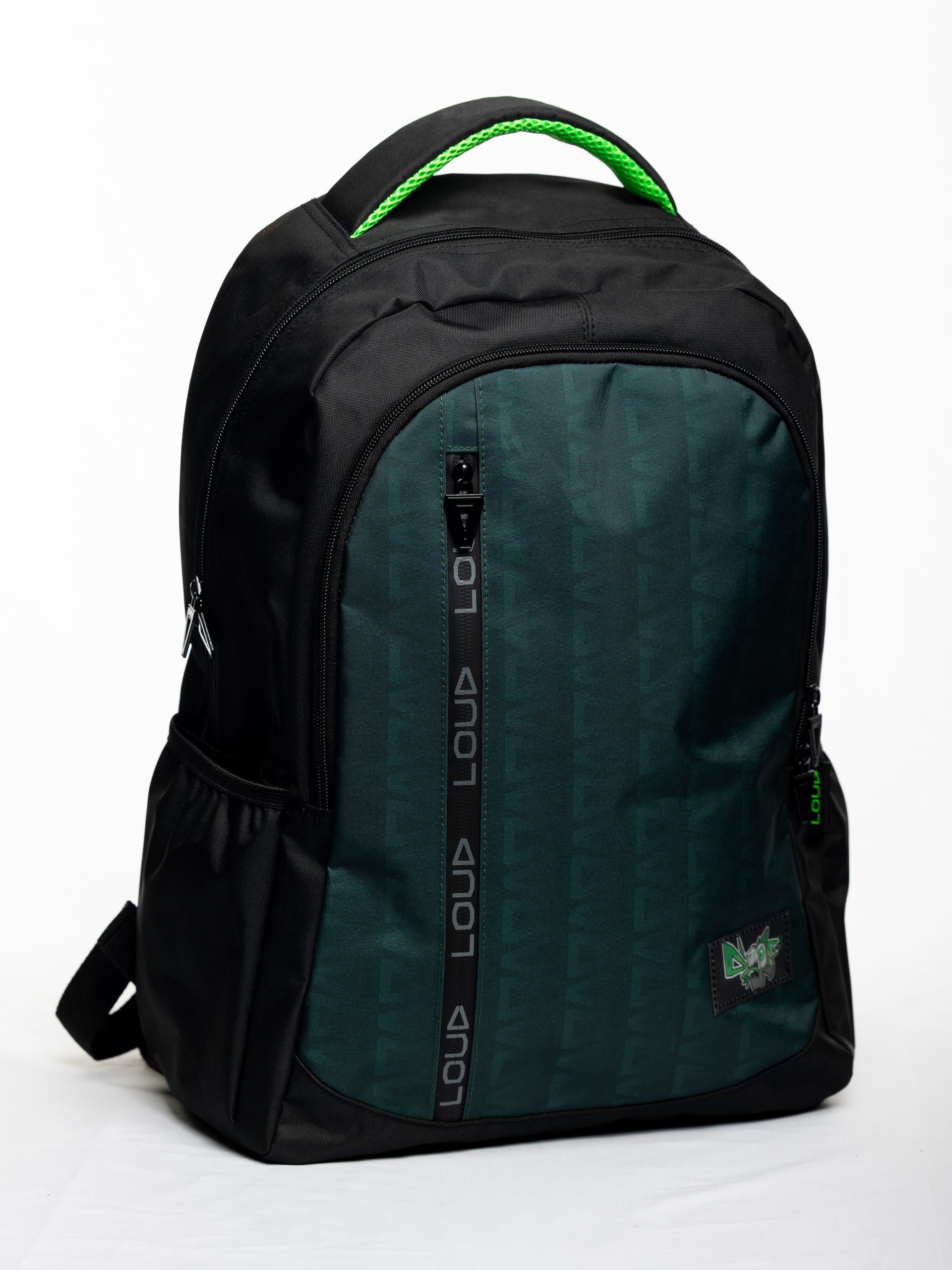Mochila de costas Verde "D" na frente
