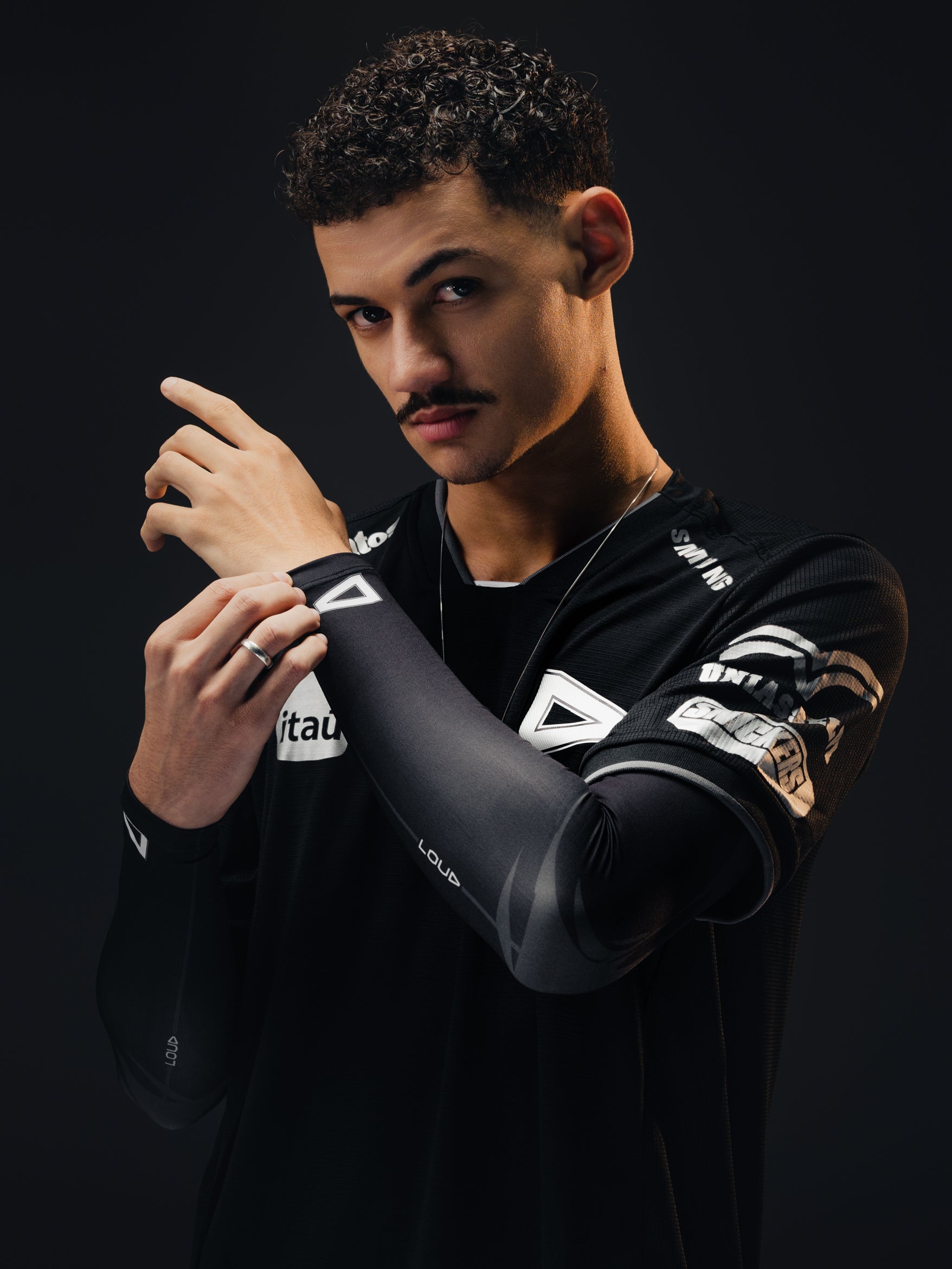 Combo Jersey Black + Manguito Black