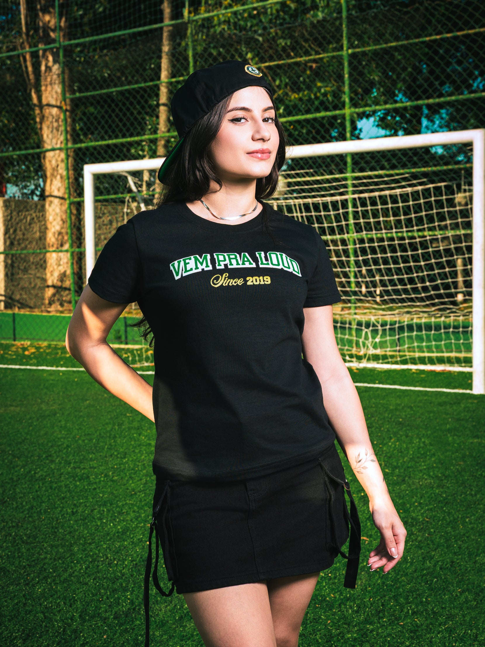 Camiseta Baby Look Preta LSC