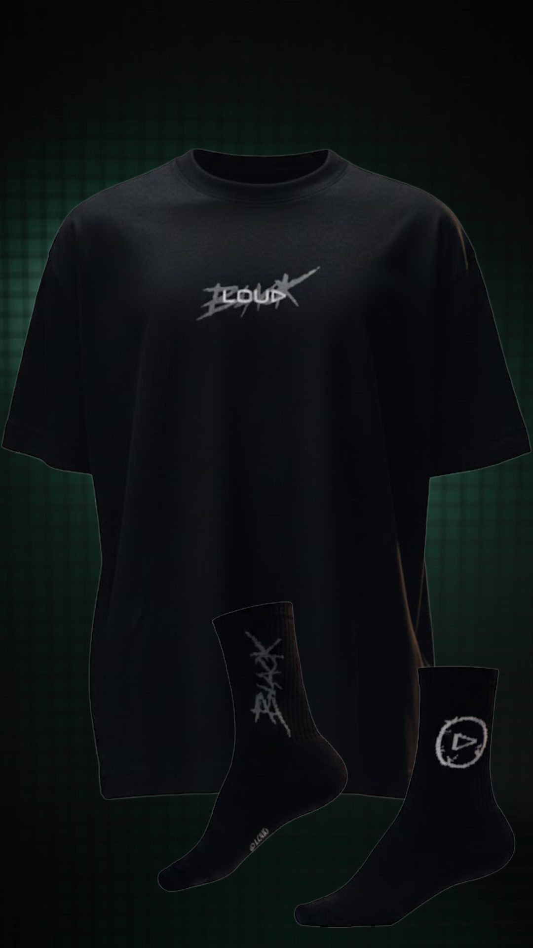 Combo Oversized Black Hydra + Meia Black